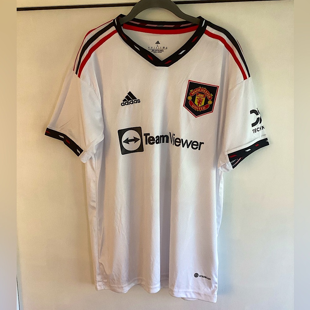 NWT Adidas Climalite Manchester United Antony Jersey, Size Large